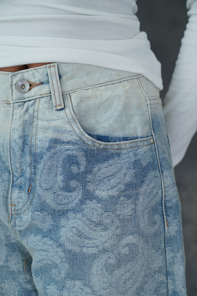 GRADIENT PAISLEY VALKYRE JEANS