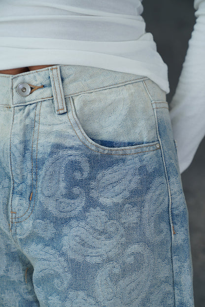 GRADIENT PAISLEY VALKYRE JEANS