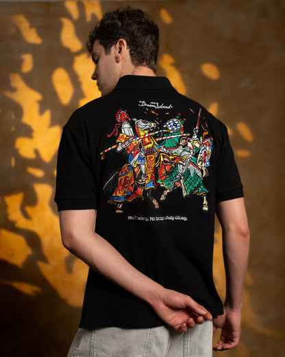 GLORYBOUND POLO T-SHIRT - BLACK