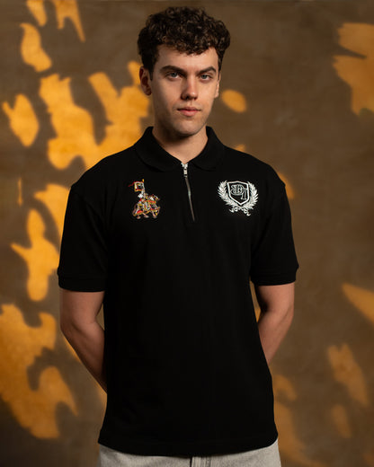 GLORYBOUND POLO T-SHIRT - BLACK