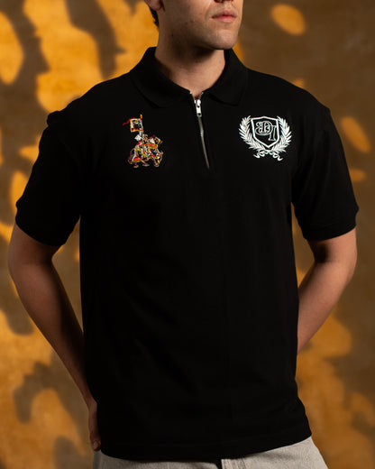 GLORYBOUND POLO T-SHIRT - BLACK