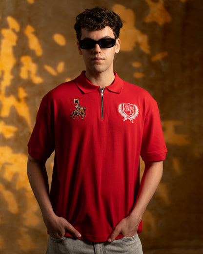 GLORYBOUND POLO T-SHIRT - RED