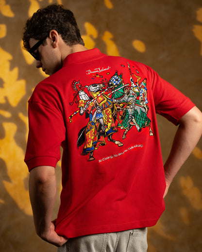 GLORYBOUND POLO T-SHIRT - RED