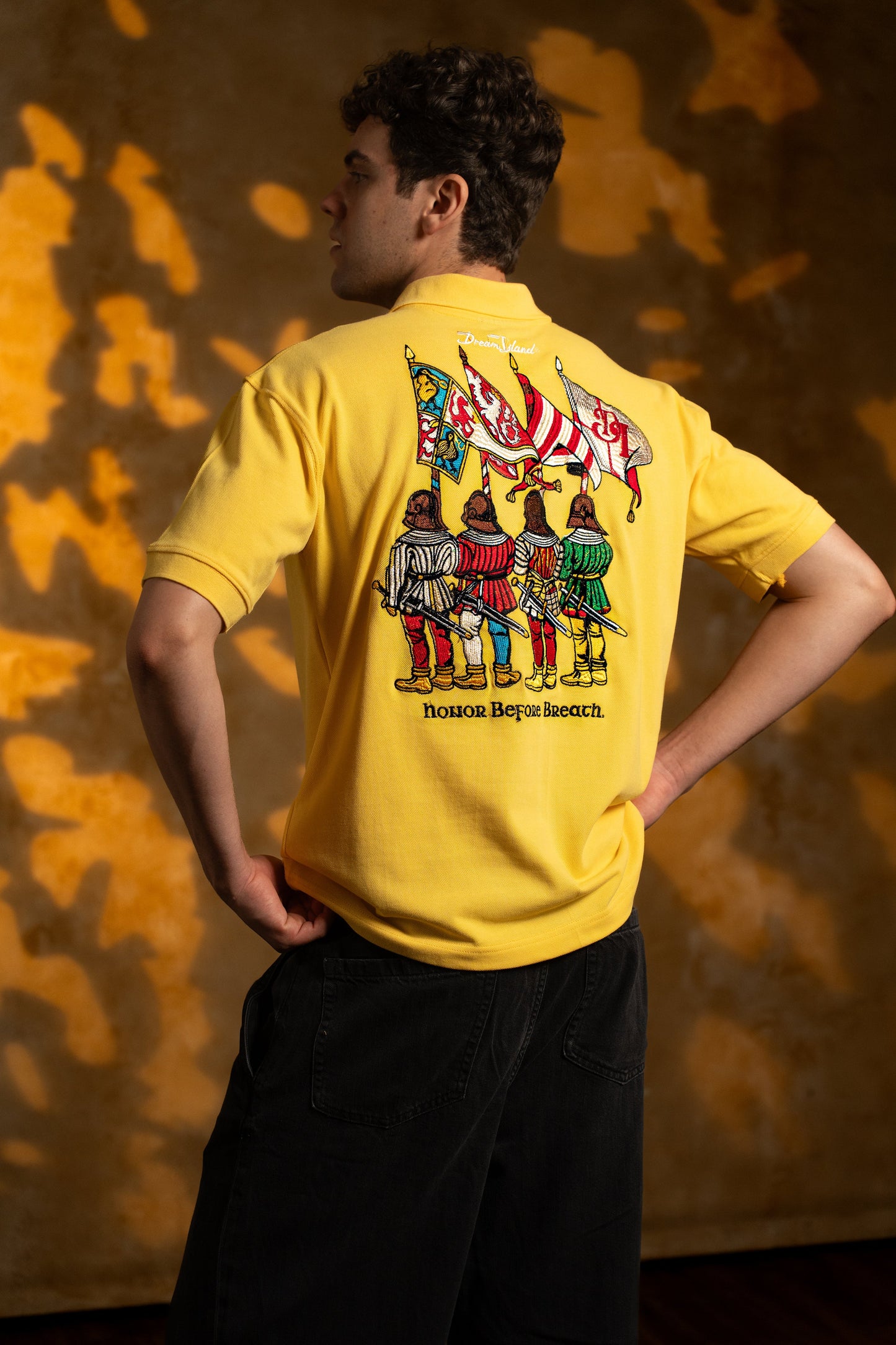 THE STANDARD' POLO T-SHIRT - YELLOW