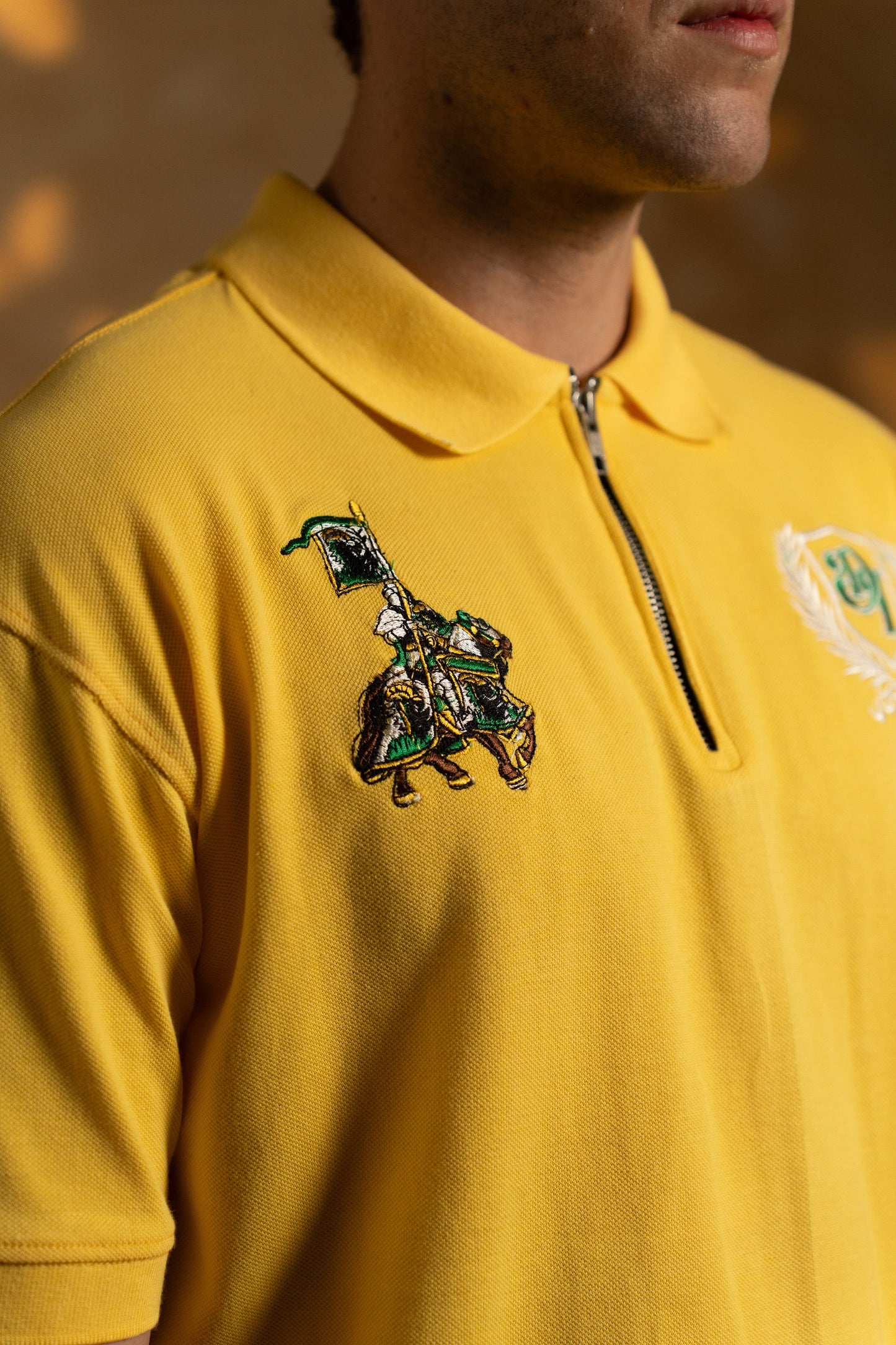 THE STANDARD' POLO T-SHIRT - YELLOW