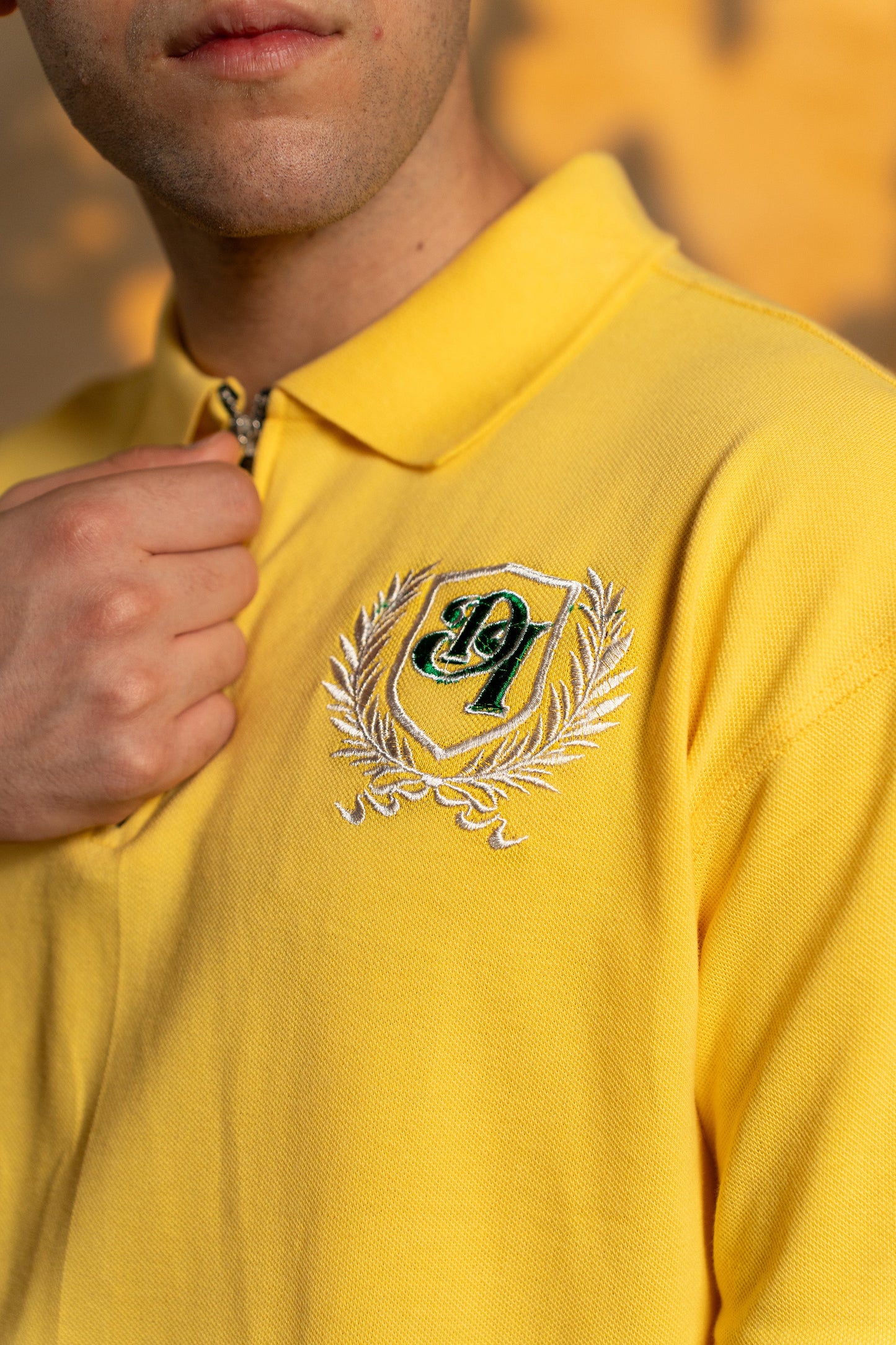 THE STANDARD' POLO T-SHIRT - YELLOW