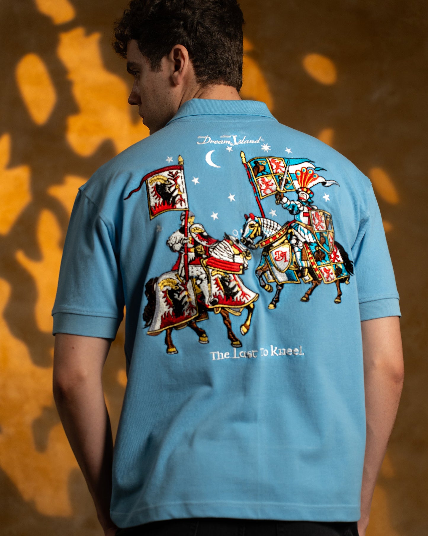 THE RECKONING POLO T-SHIRT - BLUE