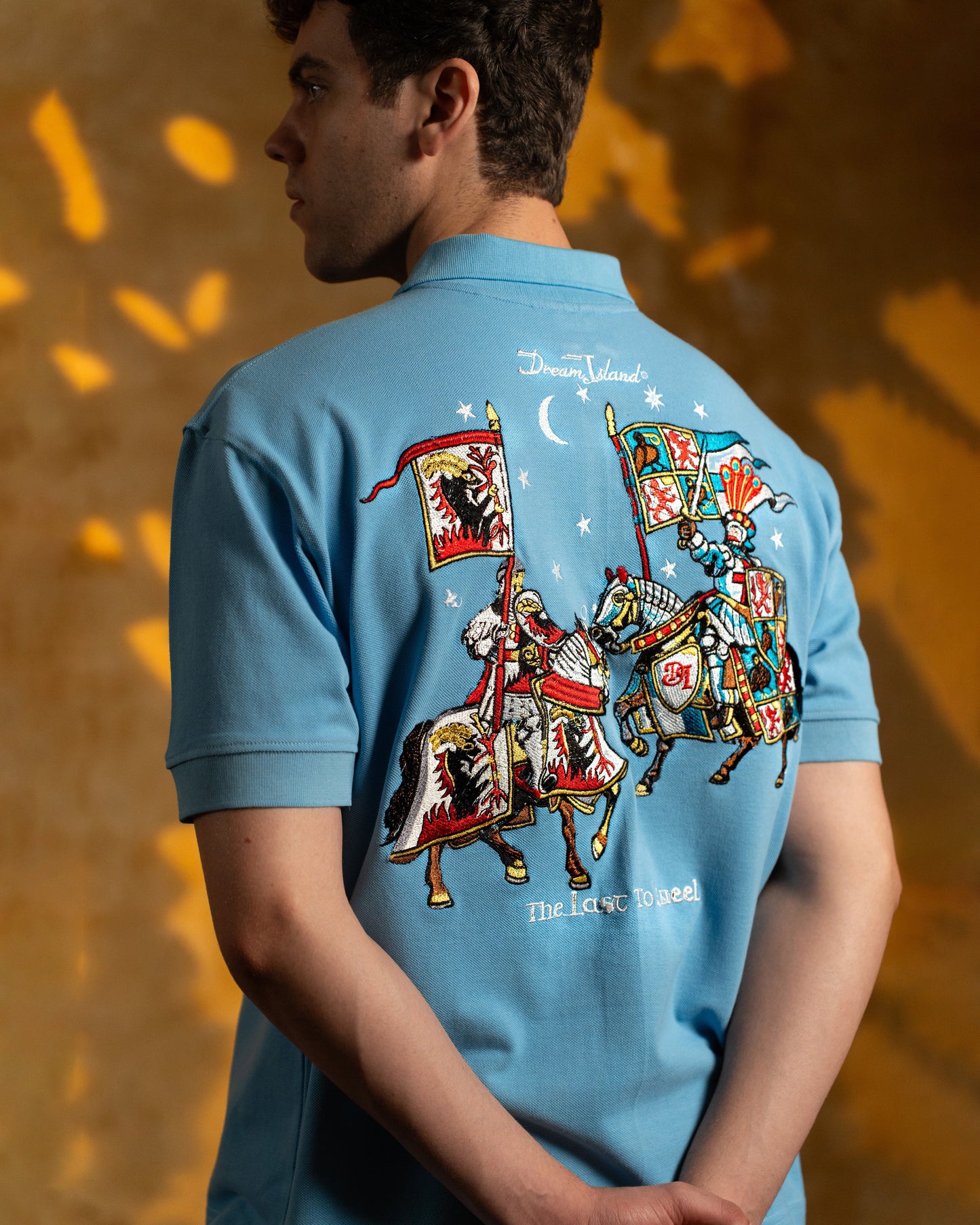 THE RECKONING POLO T-SHIRT - BLUE