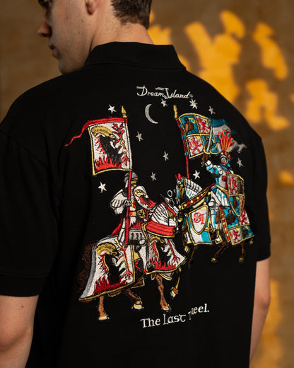 THE RECKONING POLO T-SHIRT - BLACK