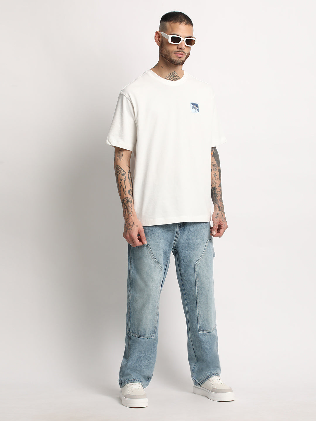 Men Solid Mid Rise Jean DNM-FLONE-BL