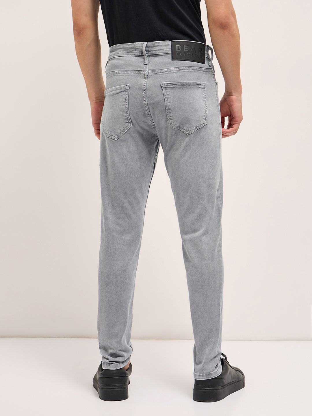 Men's Solid Skinny Fit Jeans DNM-KORAL-GY