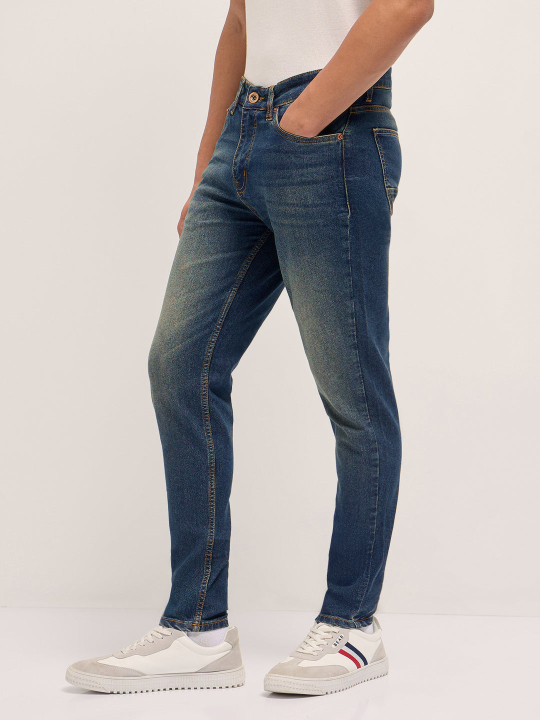 Men Light Fade Mid Rise Skinny Fit Jean DNM-PICA-BL