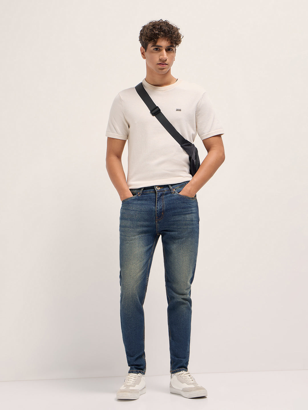 Men Light Fade Mid Rise Skinny Fit Jean DNM-PICA-BL