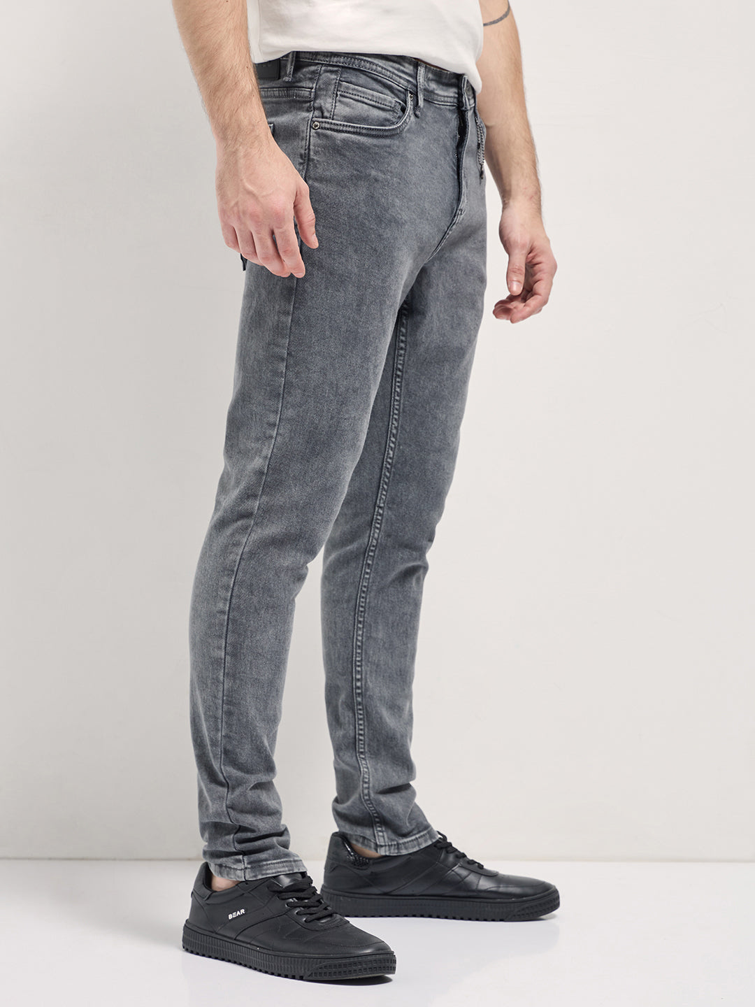 Men's Cotton Skinny Fit Jeans DNM-PIKOL-GY