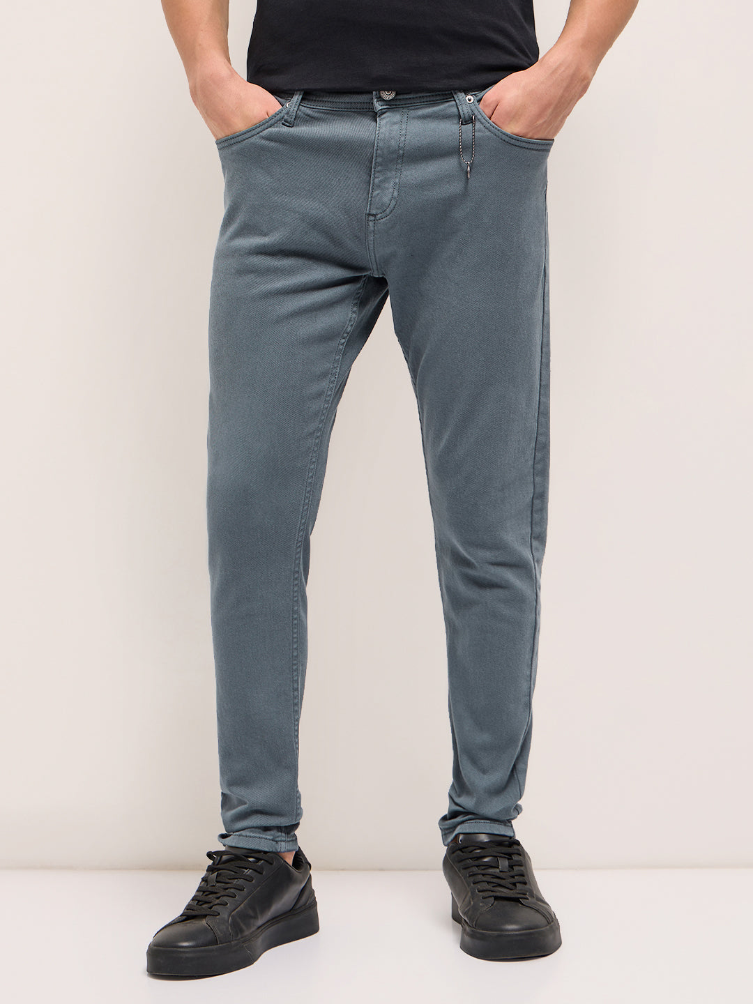 Men's Solid Skinny Fit Jeans DNM-VEREX-BL