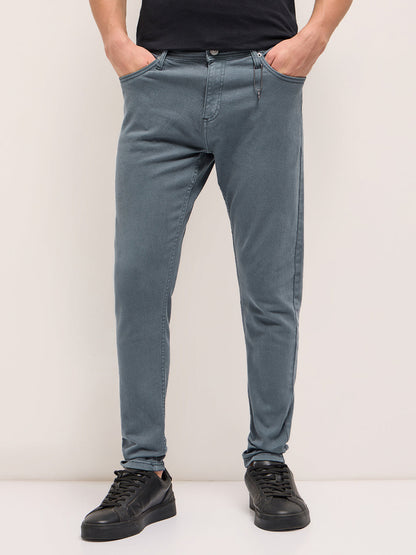 Men's Solid Skinny Fit Jeans DNM-VEREX-BL