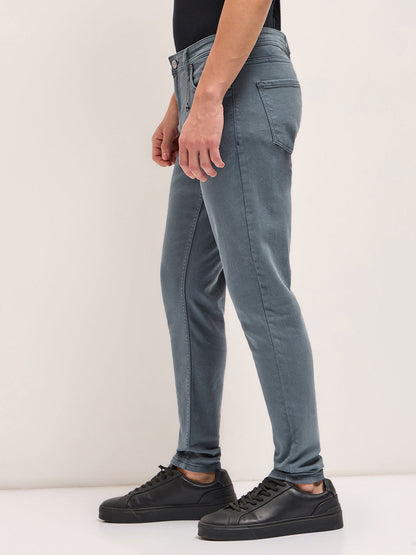 Men's Solid Skinny Fit Jeans DNM-VEREX-BL