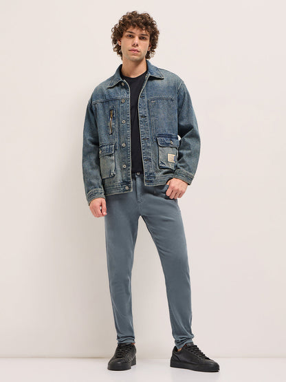 Men's Solid Skinny Fit Jeans DNM-VEREX-BL