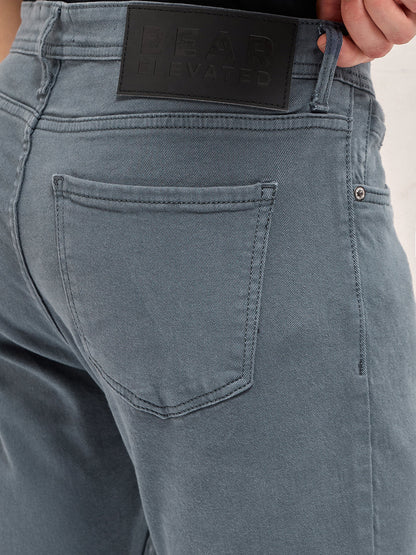 Men's Solid Skinny Fit Jeans DNM-VEREX-BL