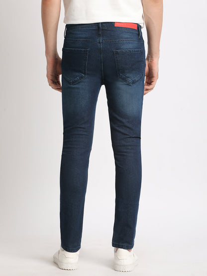 Men Blue Solid Skinny Fit Jean DNM-XINA-BL