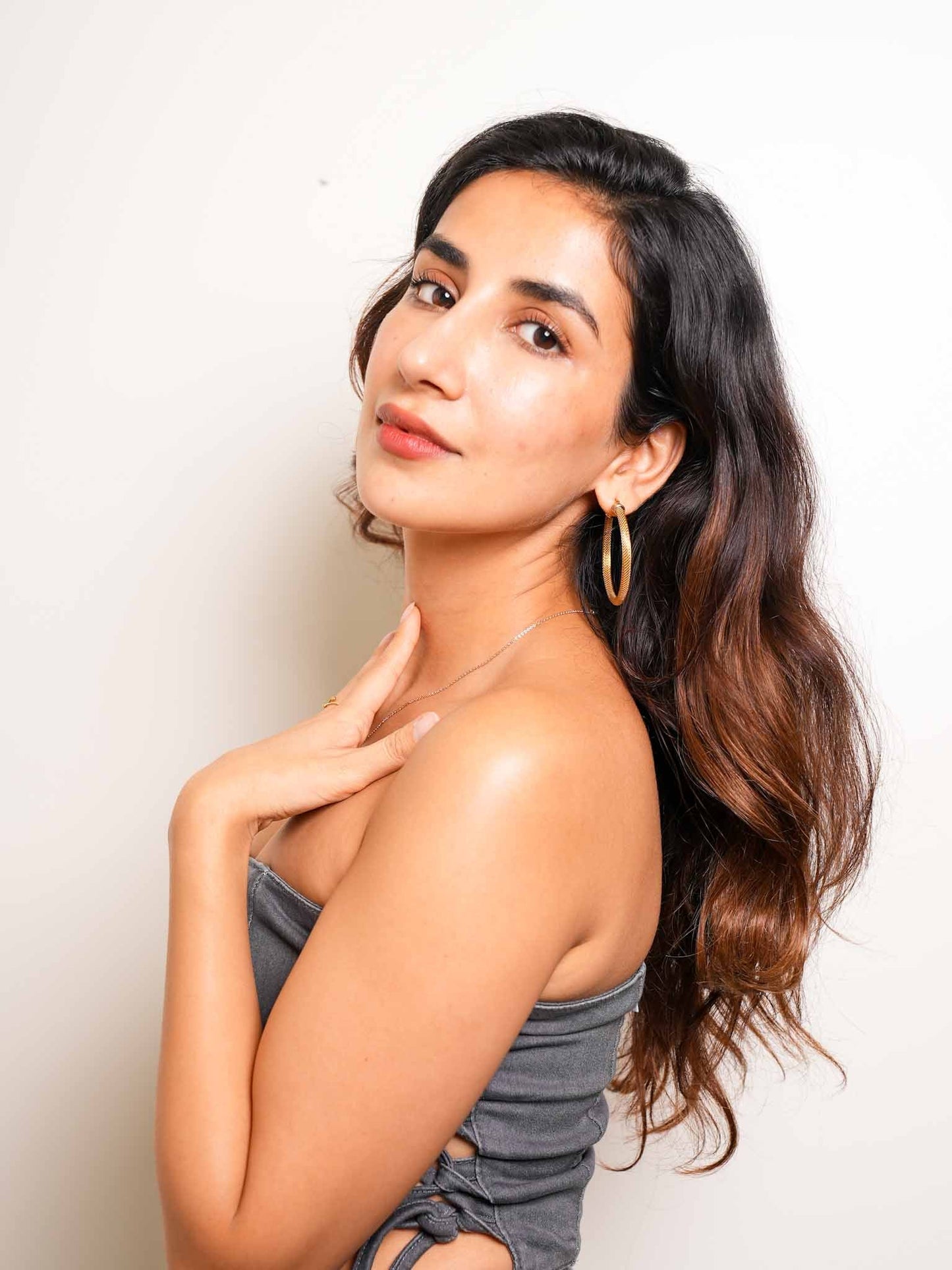 Classic Thick Large Hoop Earrings | Nish Hair X Evil Eye Jewel