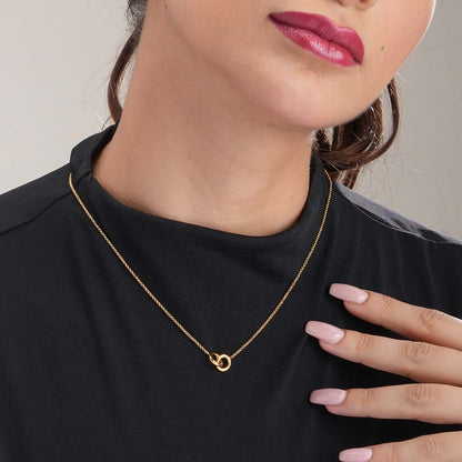 InterLock Gold Chain Necklace