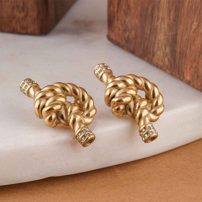 Golden Mariner Knot Studs