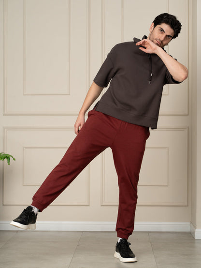 Aurora Red Tapered Fit Joggers