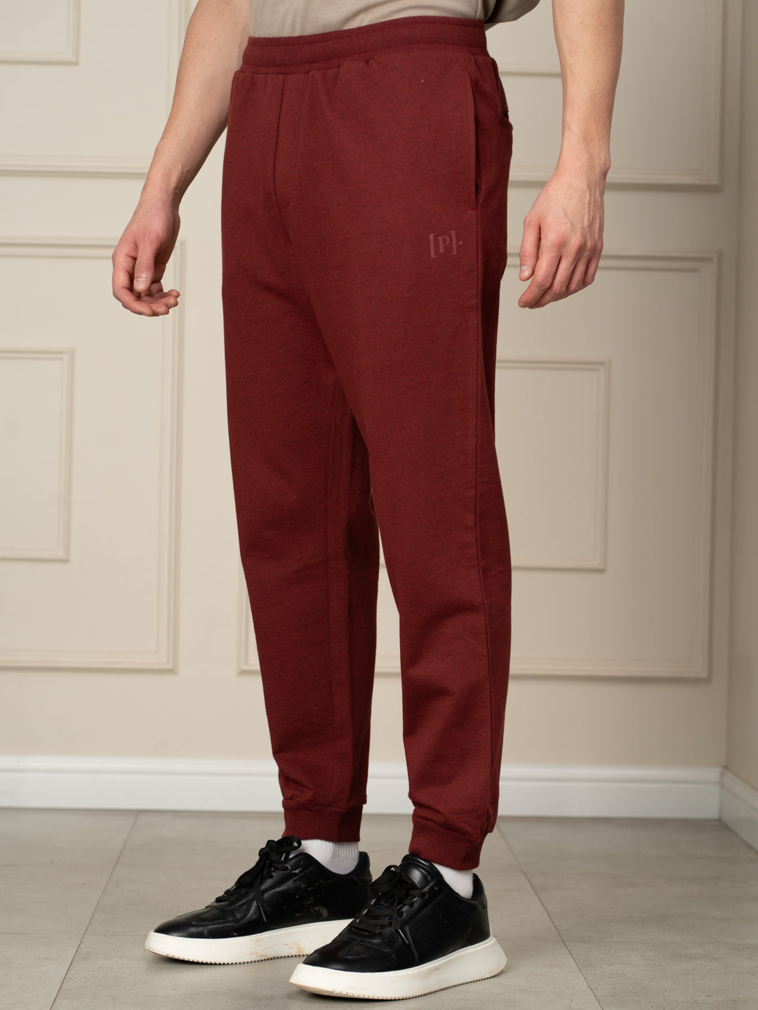 Aurora Red Tapered Fit Joggers