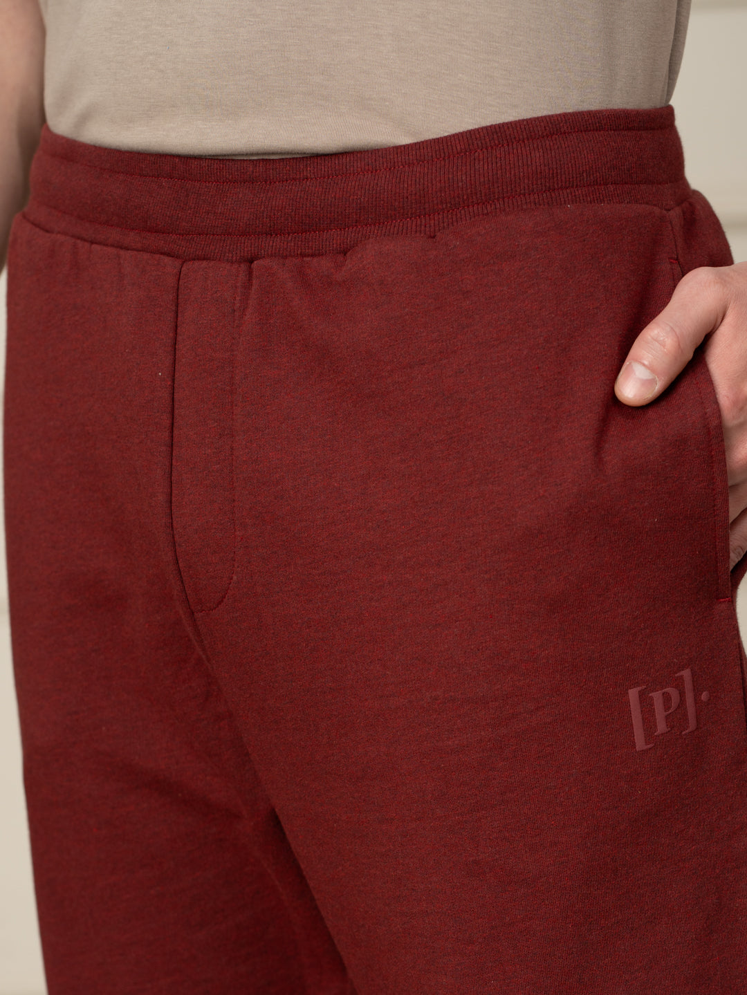 Aurora Red Tapered Fit Joggers