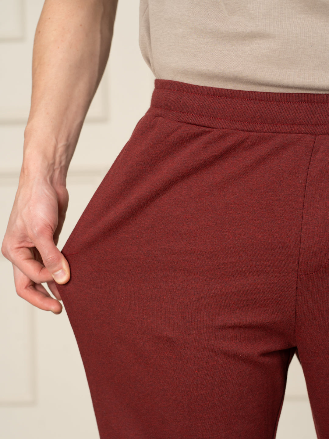 Aurora Red Tapered Fit Joggers