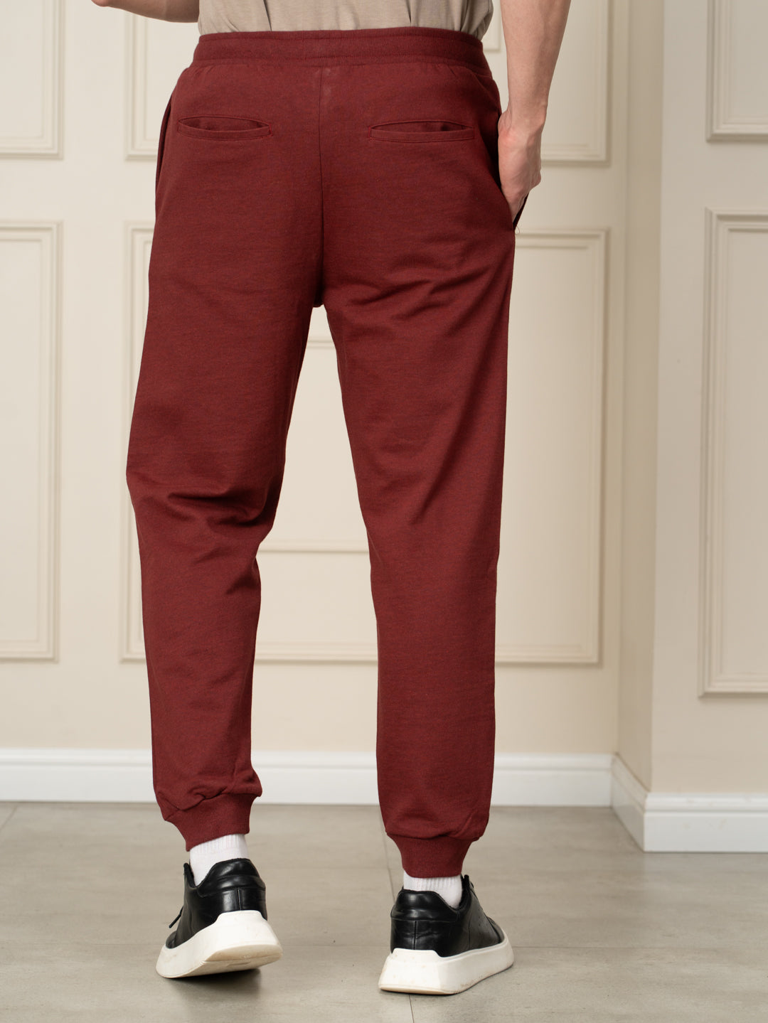 Aurora Red Tapered Fit Joggers