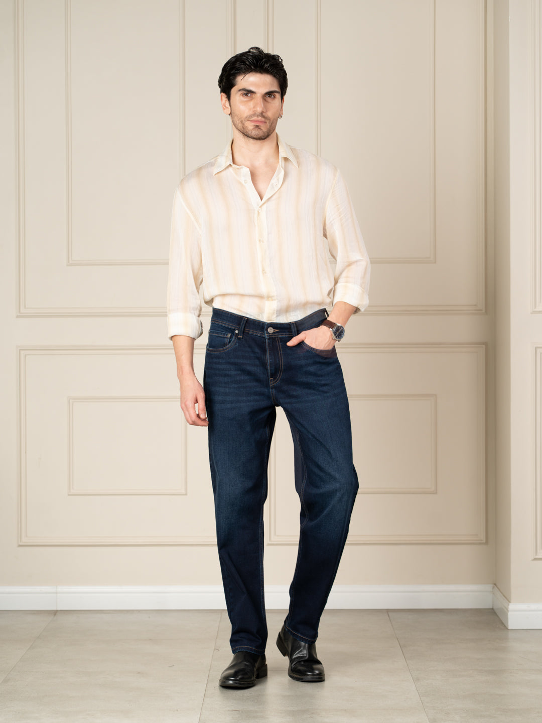 The Pant Project Venice Indigo Whiskered Relaxed Fit Jeans