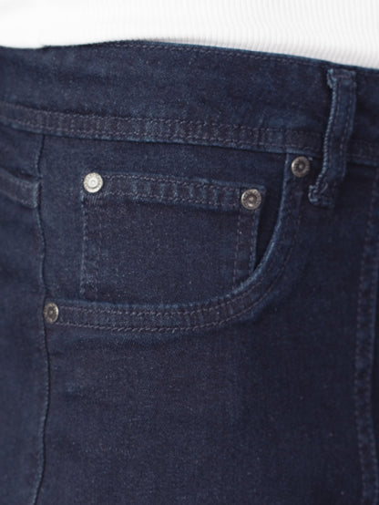 Depth Blue Relaxed Fit Denim Cargos