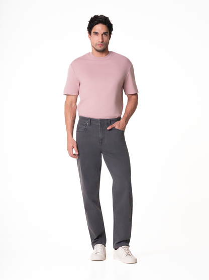 Chrome Grey Relaxed Fit Jeans