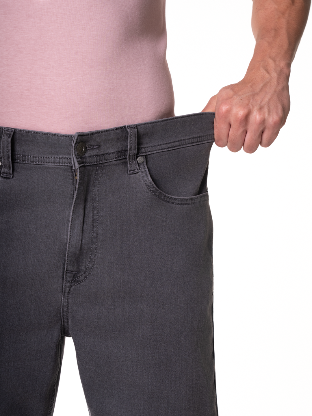 Chrome Grey Relaxed Fit Jeans
