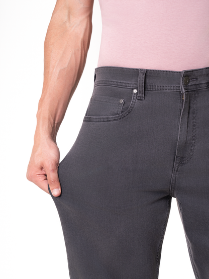 Chrome Grey Relaxed Fit Jeans