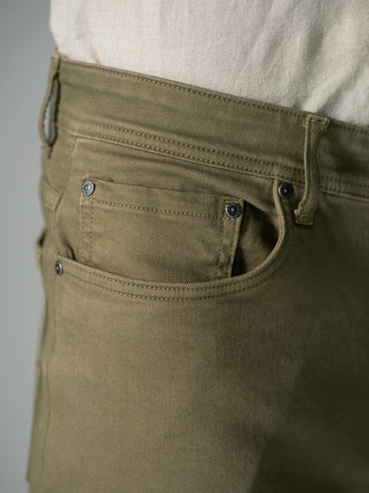 Eucalyptus Olive Relaxed Fit Jeans