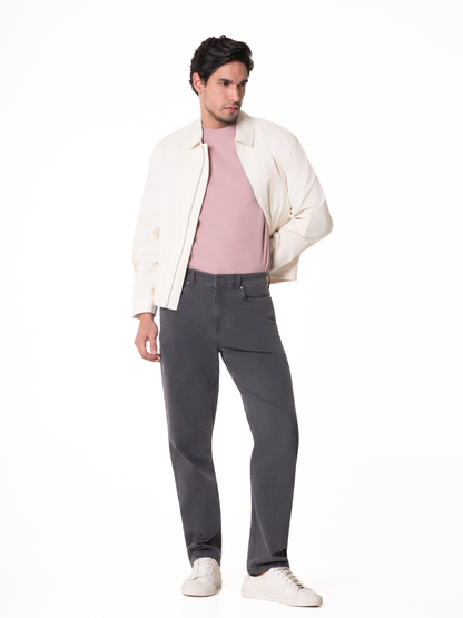 Chrome Grey Relaxed Fit Jeans