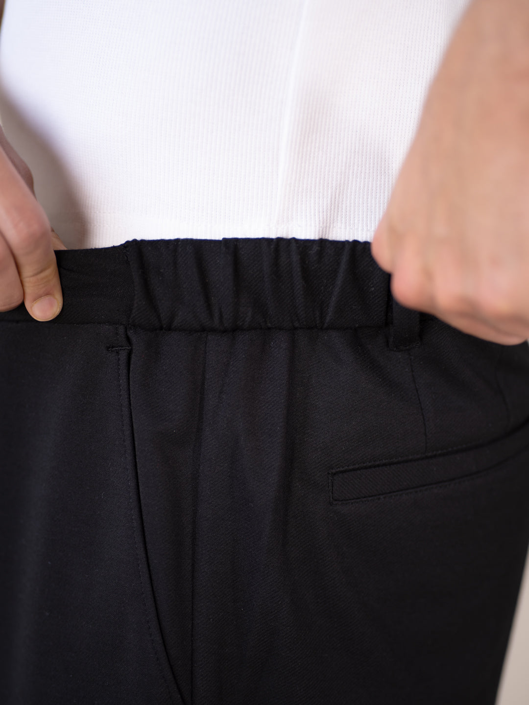 Compass Black Stretchable Travel Pants