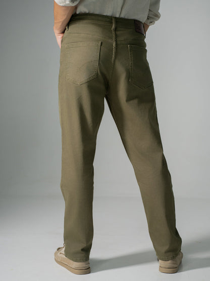 Eucalyptus Olive Relaxed Fit Jeans