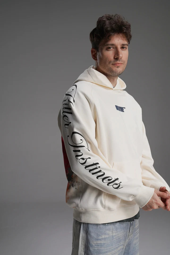 NO GUTS NO GLORY HAND PAINTED HOODIE | VALKYRE at Broadway
