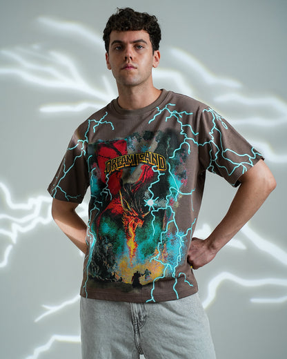 WORLD TOUR T-SHIRT - BROWN