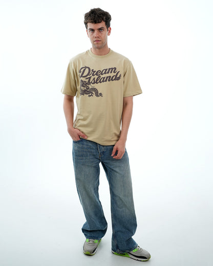 BASICS T-SHIRT - BEIGE