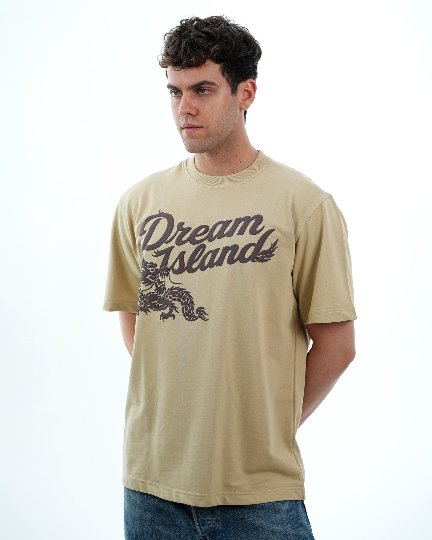 BASICS T-SHIRT - BEIGE