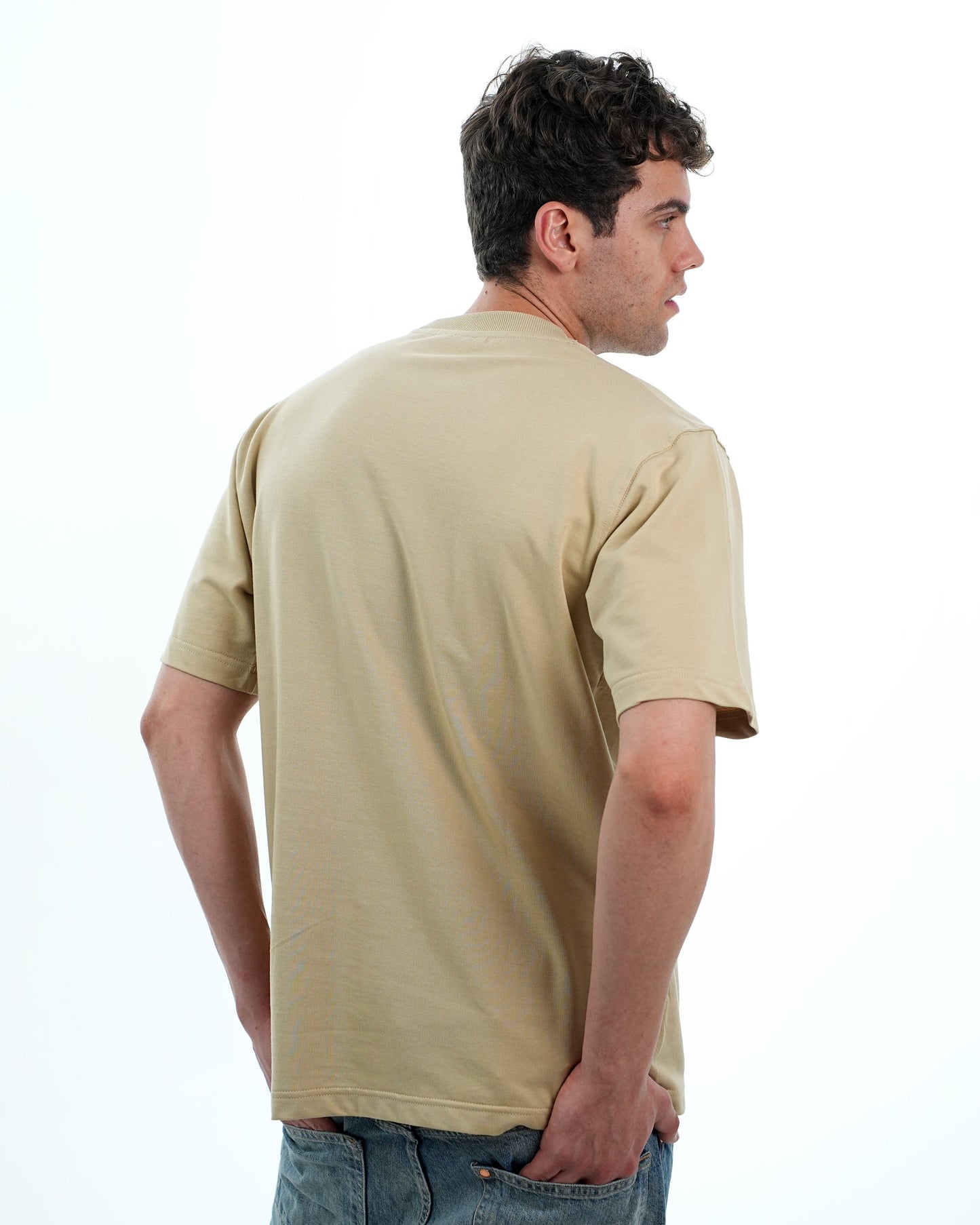 BASICS T-SHIRT - BEIGE
