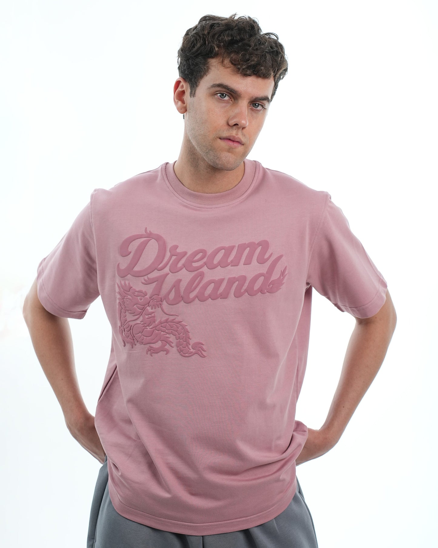 BASICS T-SHIRT - DUSKY PINK