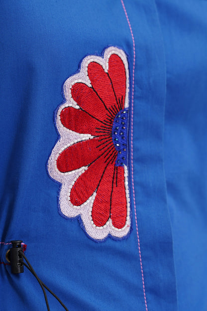 Brielle Dress with Floral Embroidery