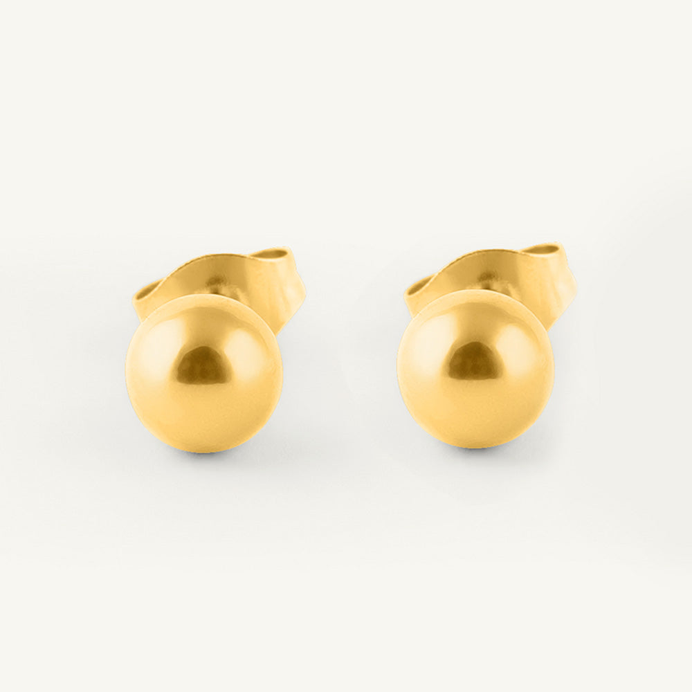 Plain Ball Stud Earrings