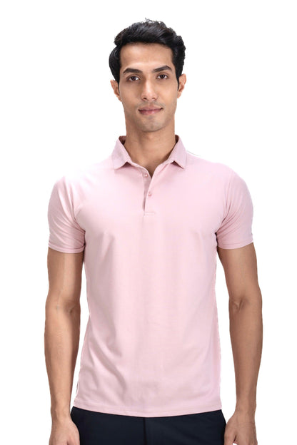 Cardinal Polo Twill- Millennial Pink